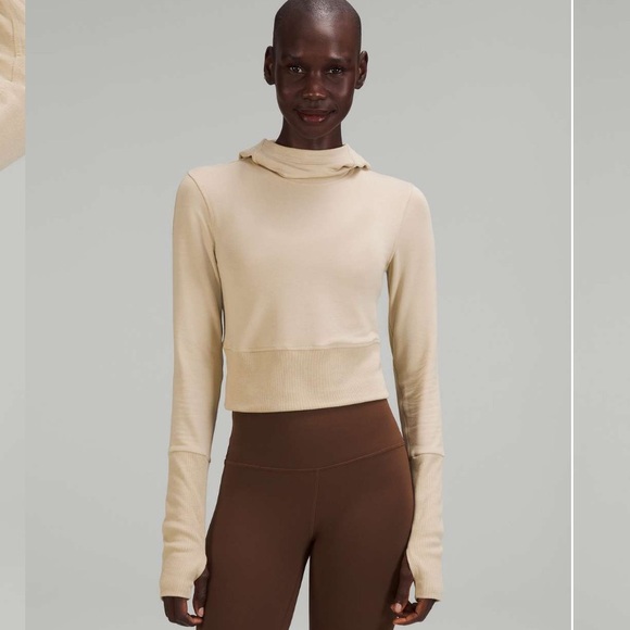 Lululemon Modal fleece long sleeve fleece hoodie trench size 12 - Picture 1 of 16